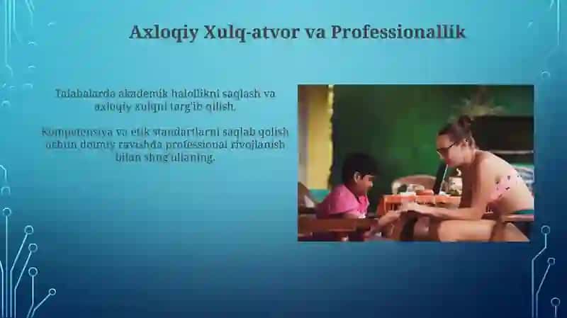 Axloqiy Xulq-atvor va Professionallik 3