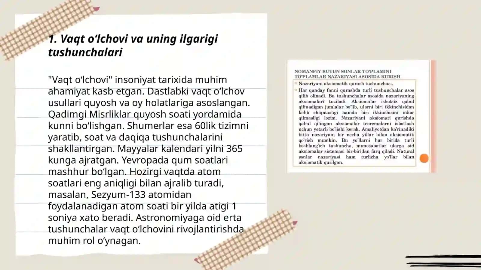 Vaqt o‘lchovi va uning ilgarigi tushunchalari 3