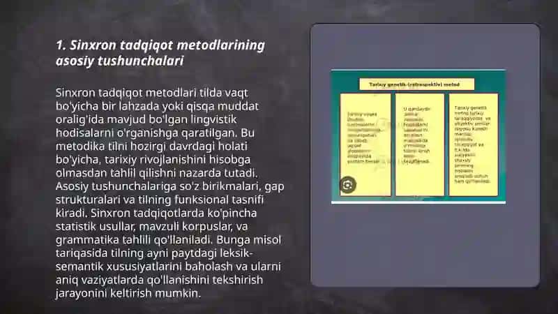 Sinxron tadqiqot metodlari 3