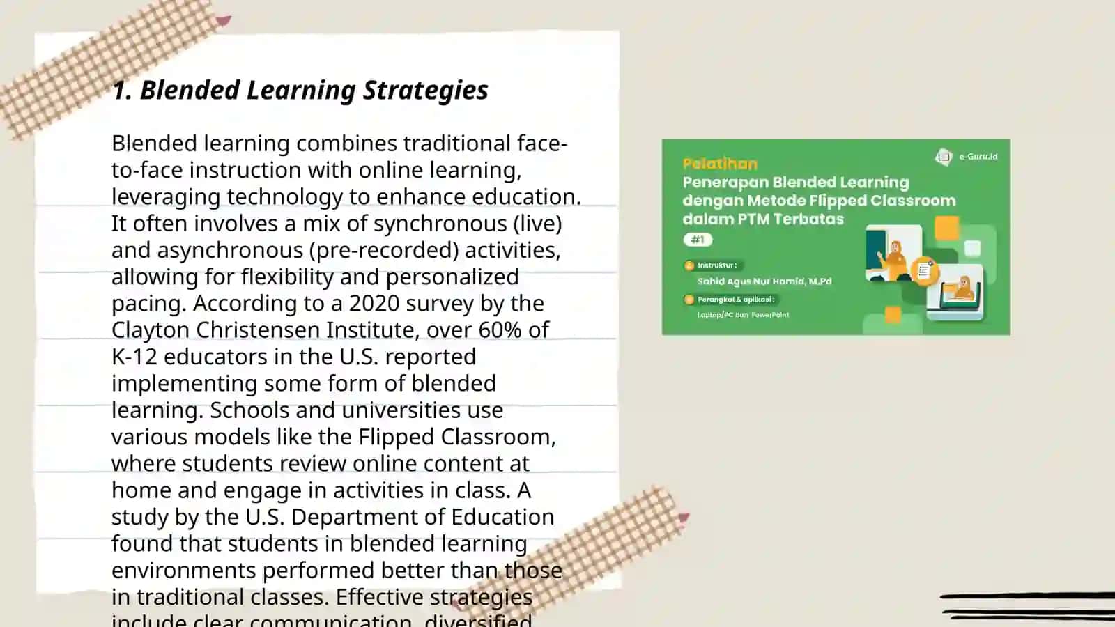 Blended Learning Strategies 3