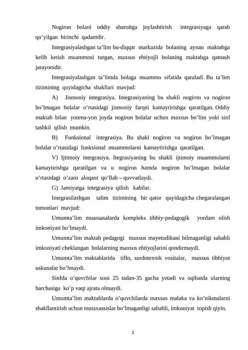 INKLYUZIV TA’LIM KURSI 3