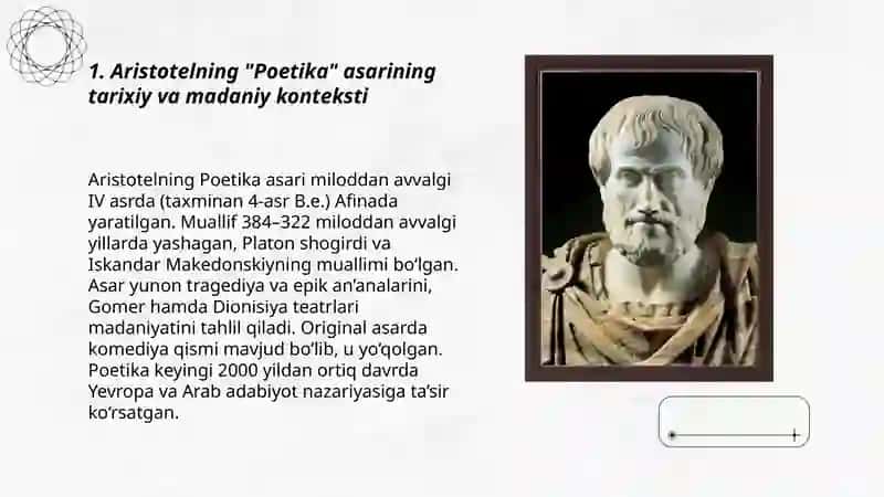Aristotelning "Poetika" asarlari 3