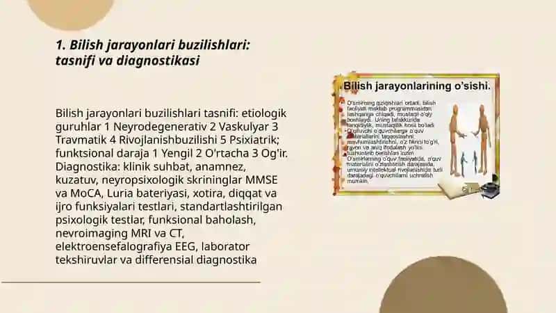 Bilish jarayonlari buzilishlaridan psixokorrektsiya 3