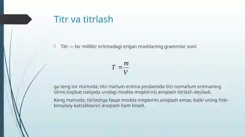 Titrimetrik analiz va uning usullari 3