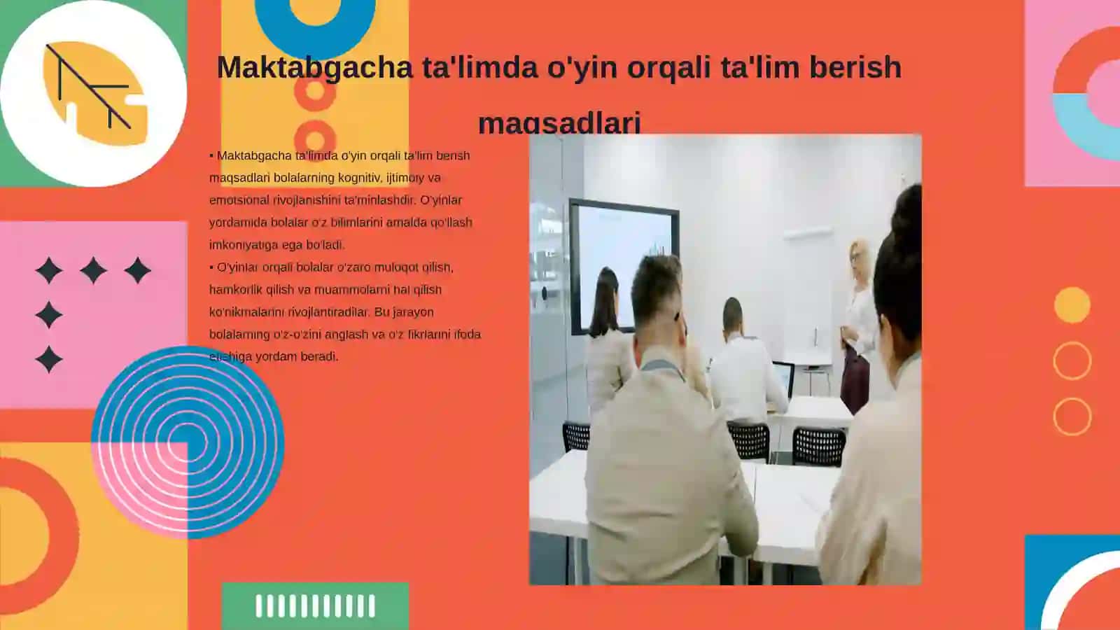 Maktabgacha ta'lim tashlikaltida o'yin orqali ta'lim berish metodlar Naminatsiyasi 3