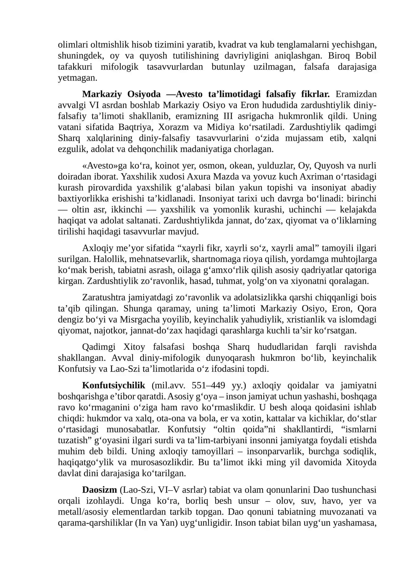 2-mavzu. Sharq falsafasining mohiyati va ijtimoiy taraqqiyotdagi roli 3