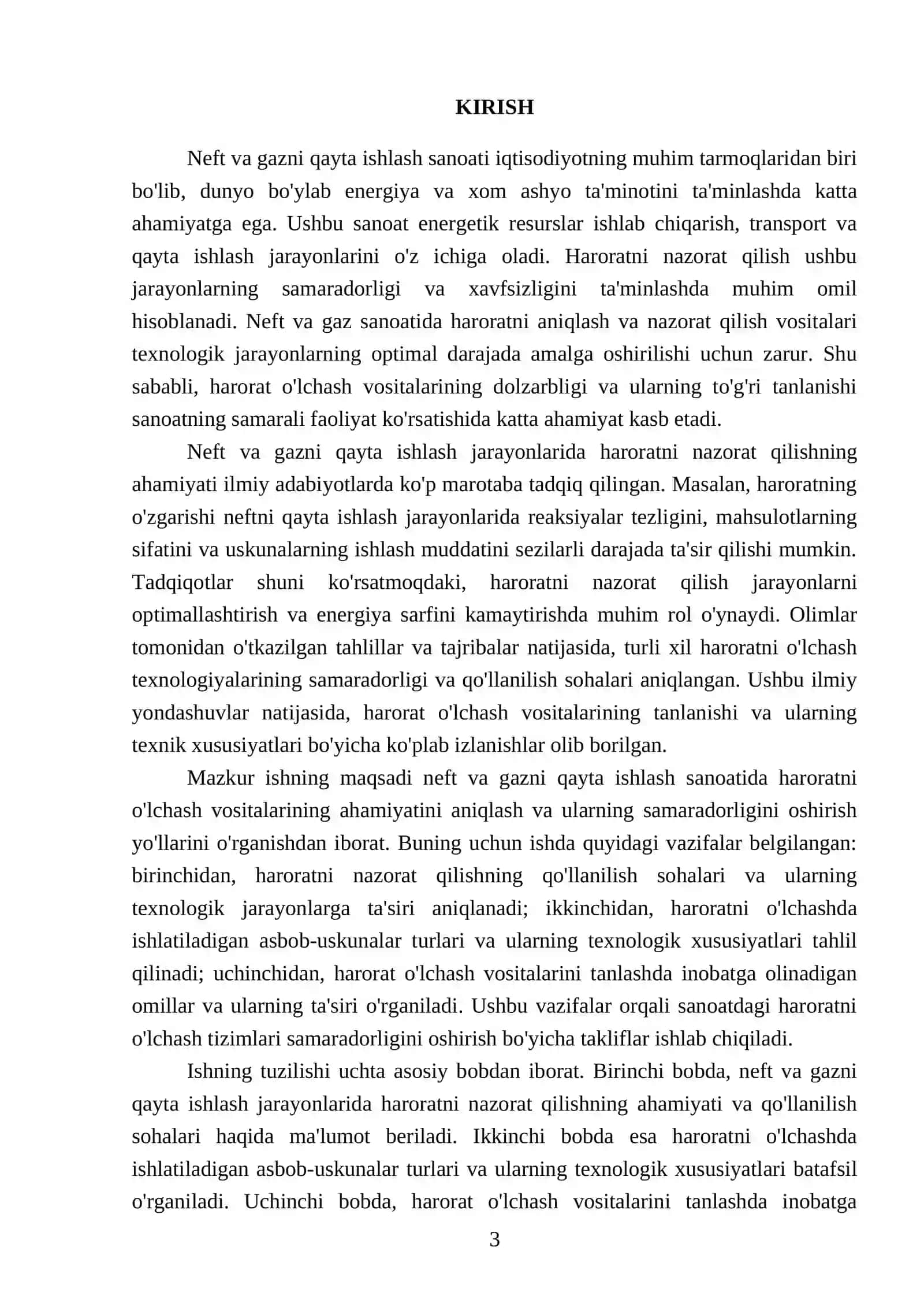 Neft va gazni qayta ishlash sanoatidagi haroratni olchash vositalari 3
