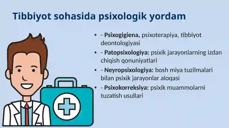 Psixolog faoliyatining ko‘rinishlari va sohalari 3