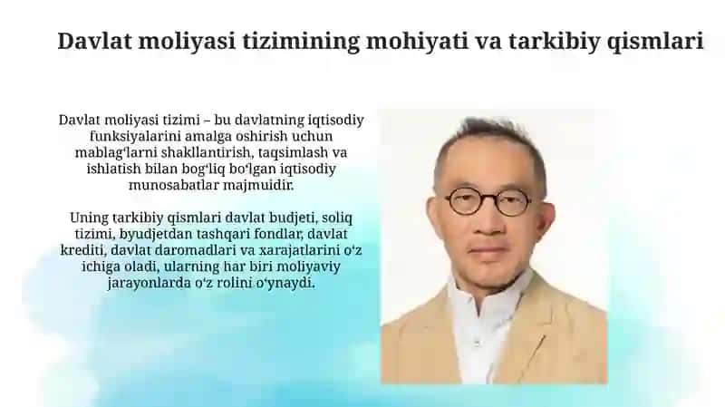 Davlat moliyasi tizimi, uning tarkibi va tuzilishi 3