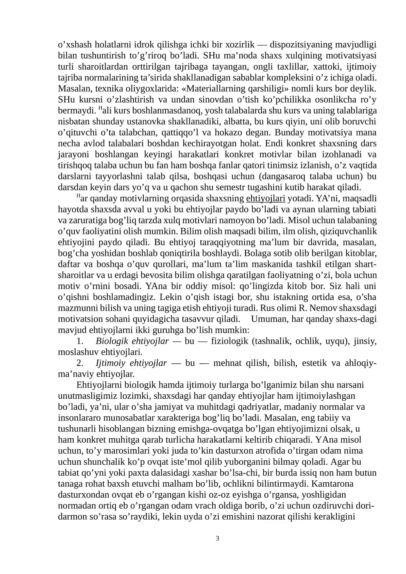 Motivatsiya haqida umumiy tushuncha 3