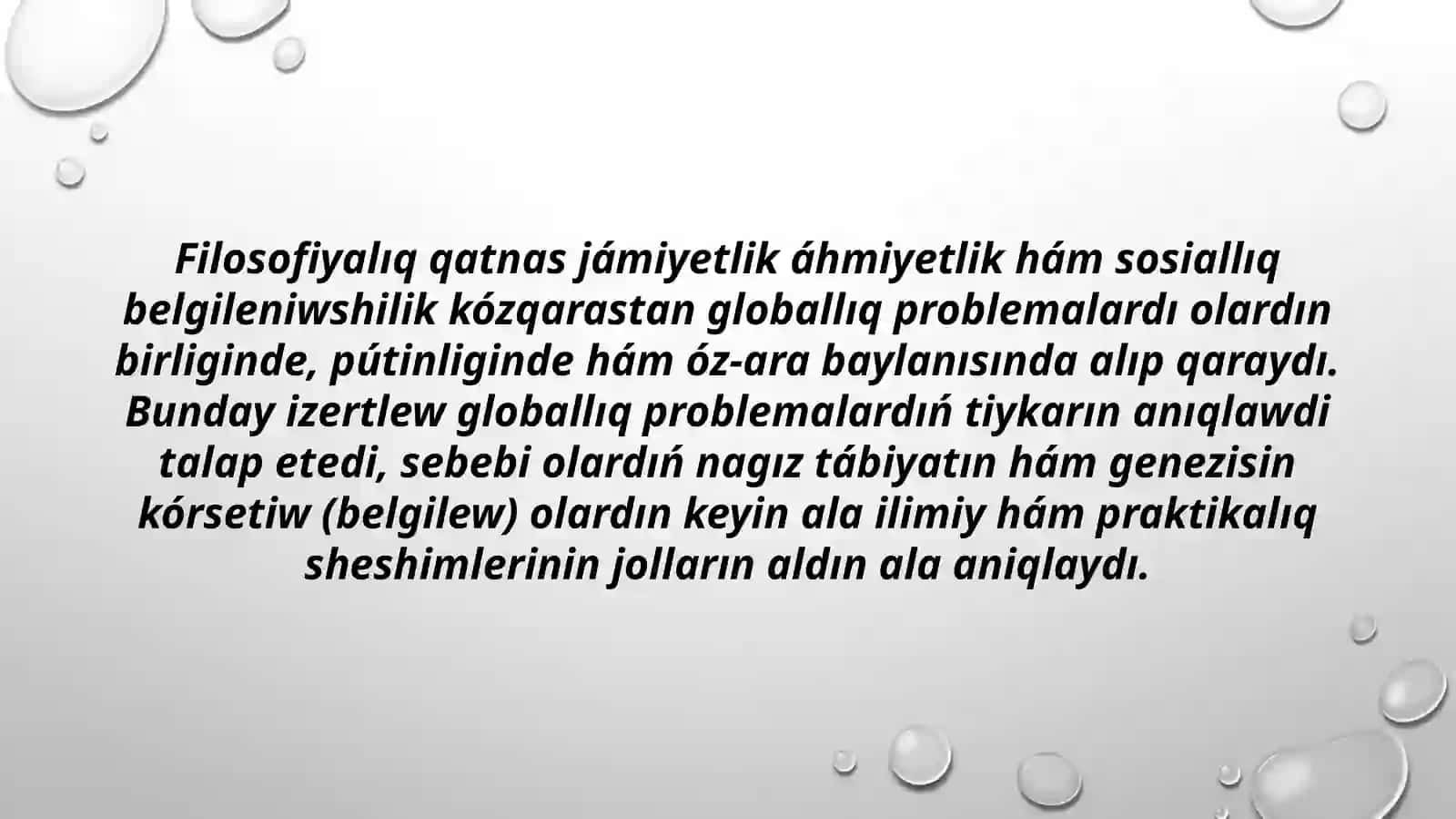 Global proceslerde turaqlılıq hàm turaqsızlıq dialektikası 3