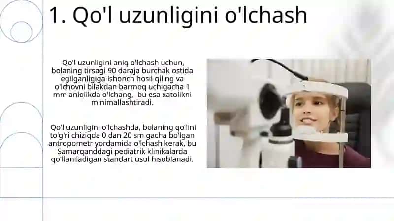 Bolalarni antrapometrik tekshirish usullari 3