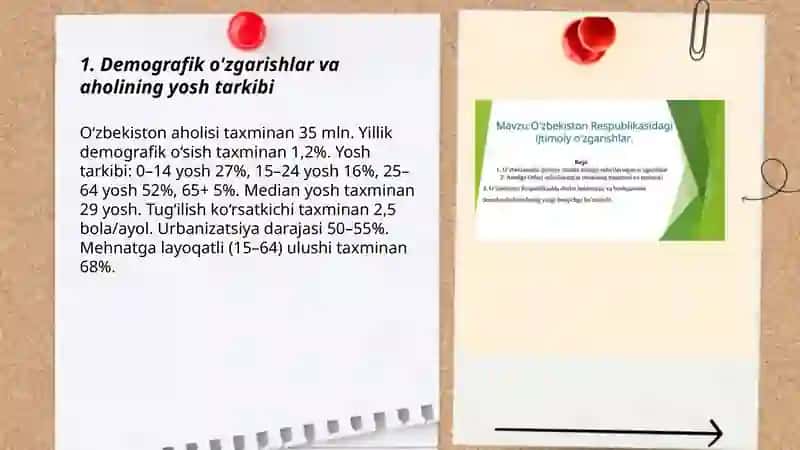 O'zbekiston Respublikasining Ijtimoyi Ozgarishlar 3
