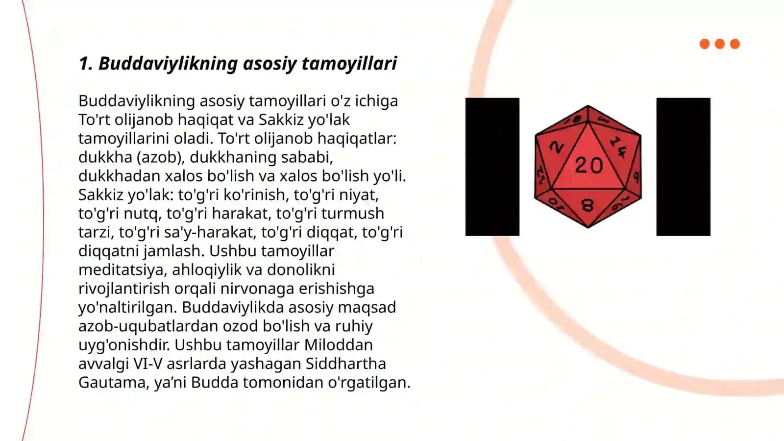 Buddaviylikning asosiy tamoyillari 3