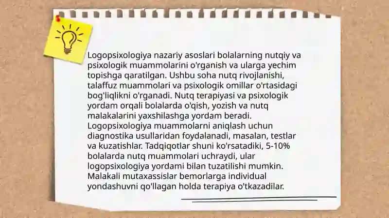 Logopsixologiya va psixologik korreksiya metodlari fanining ilmiy-nazariy asoslari 3