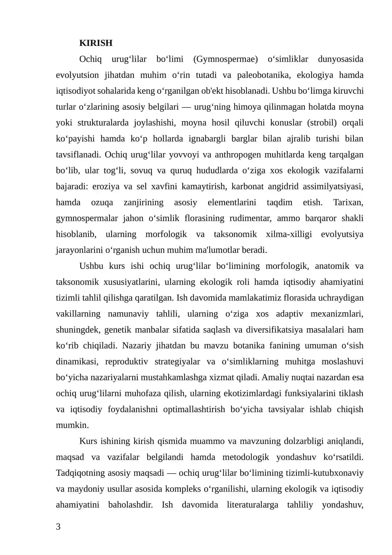 Ochiq urug‘lilar bo‘limi 3