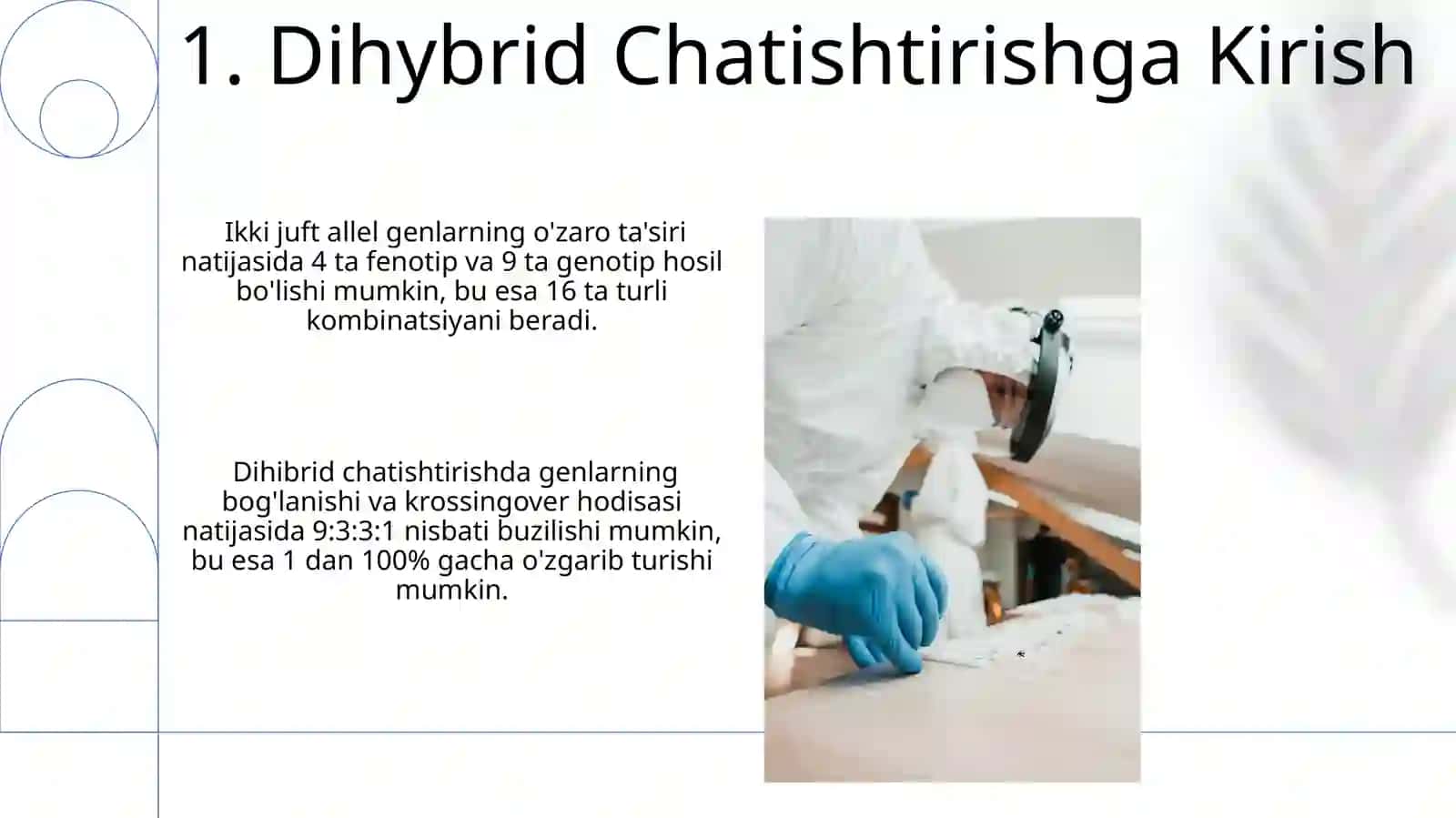 Di va poliduragay chachishtirish. allel bolmagan genlarning ozaro tasiri 3