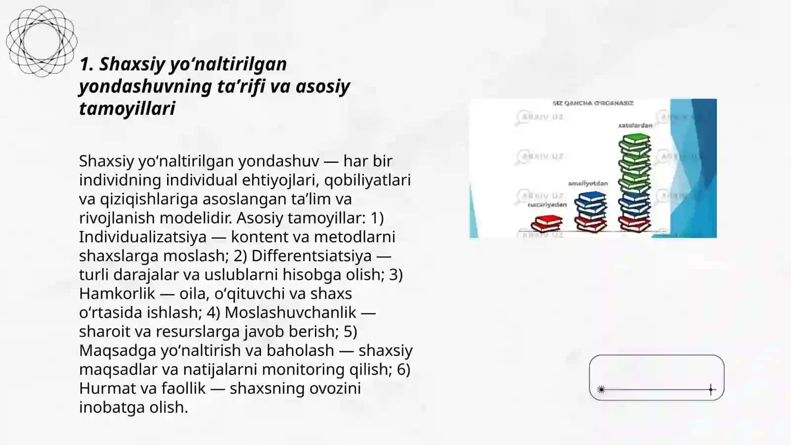 Shaxsiy yoʻnaltirilgan yondashuv 3