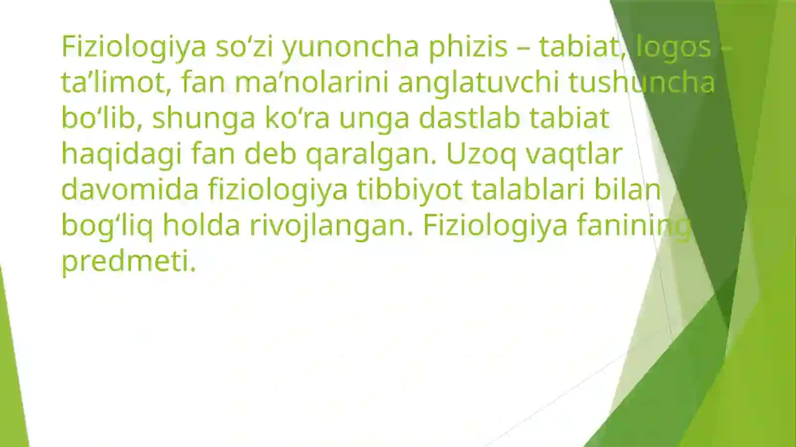Fiziologiya faniga kirish 3