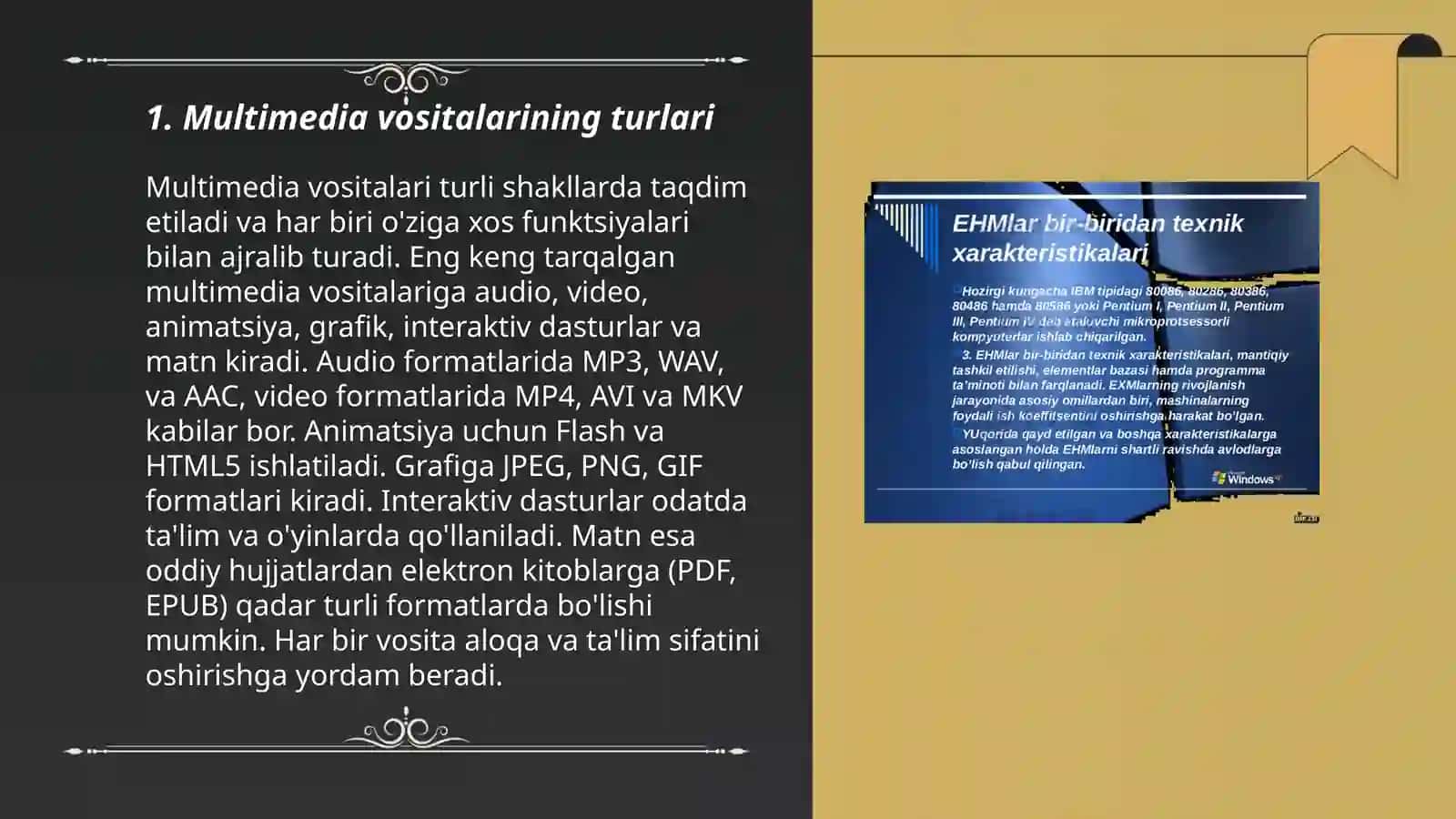 Multimedia vositalar 3