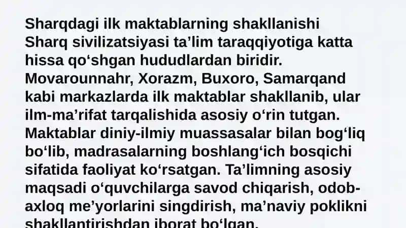 Sharqdagi ilk maktablarda o‘qituvchining pedagogik mahorati 3