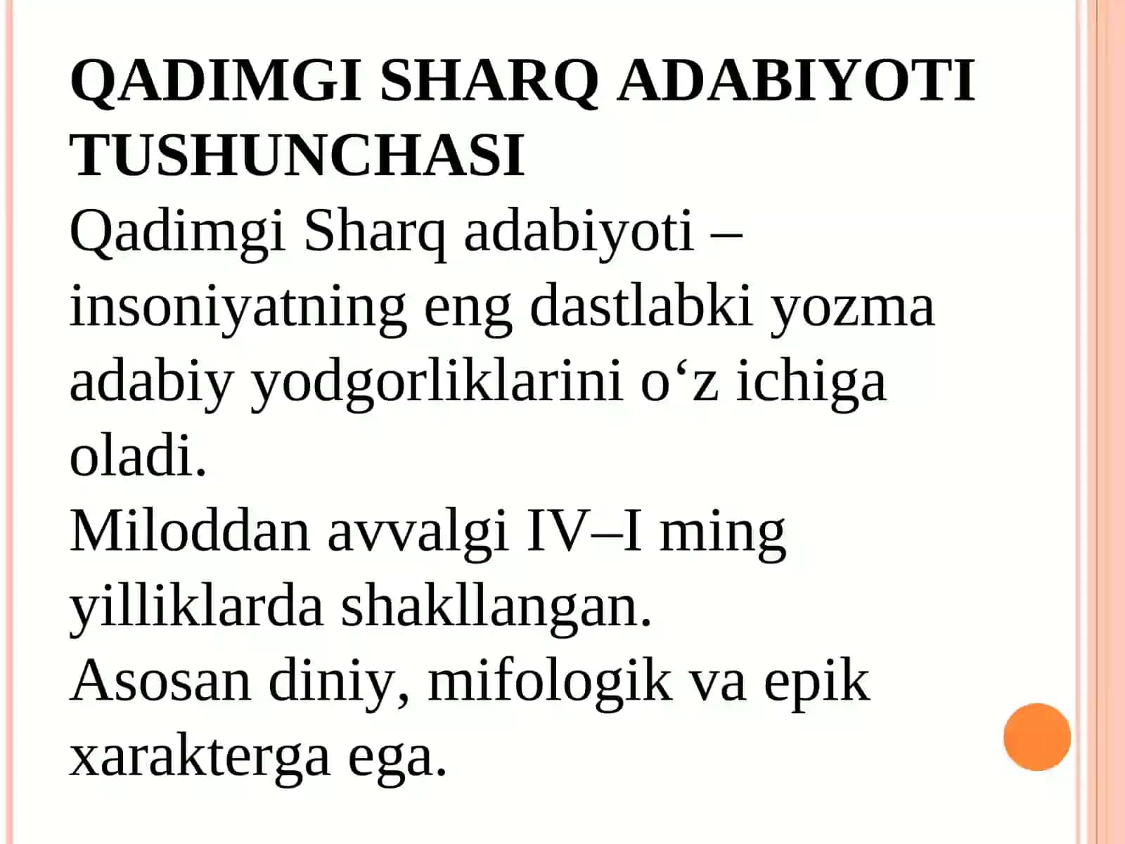 Qadimgi Sharq adabiyoti 3