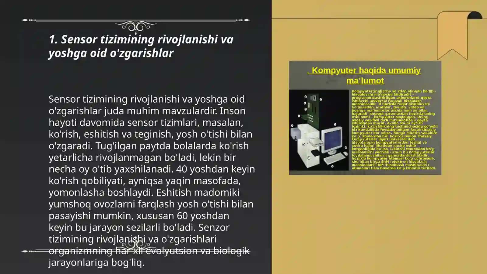 Sensor tizimini rivojlanishining yoshga oid hususiyatlari 3