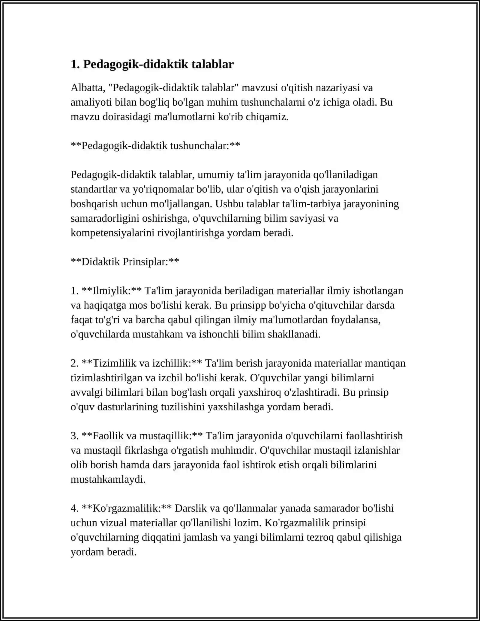 PEDAGOGIK DASTURIY VOSITALAR YARATISHGA QOYILADIGAN TALABLAR 3