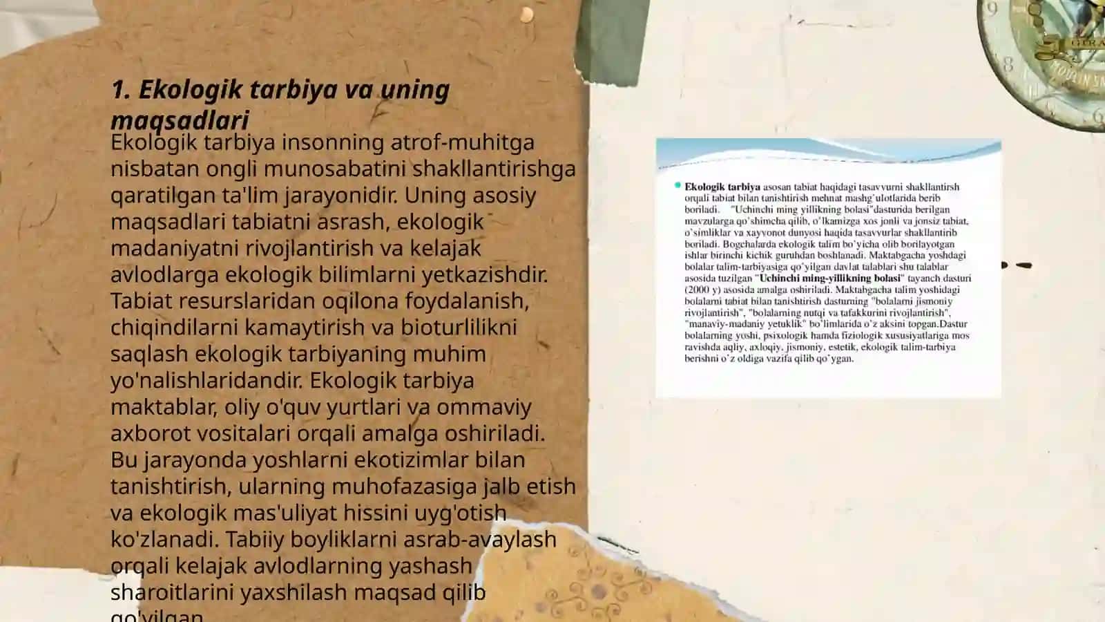 Maktabgacha yoshdagi bolalarning ekologik tarbiya to‘g‘risidagi bilimlarini oshirish 3