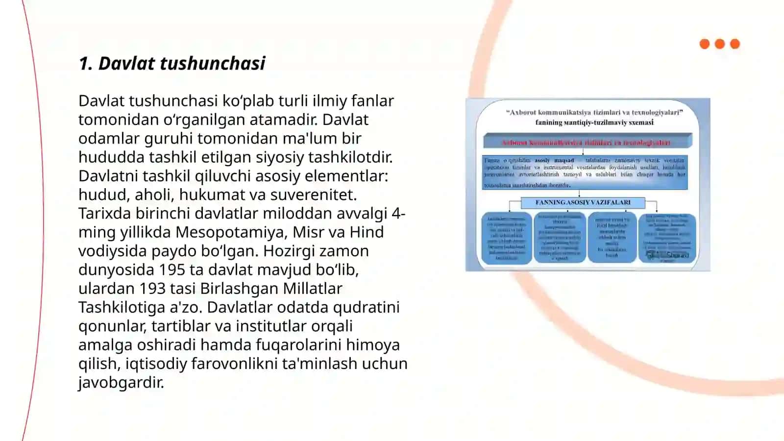 Davlatning asosiy belgilari.Davlat hokimiyat tushunchasi va xususiyatlari 3