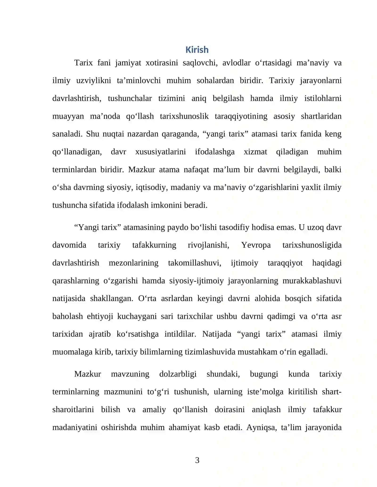 “Yangi tarix” atamasi va uning iste’molga kiritilishi 3