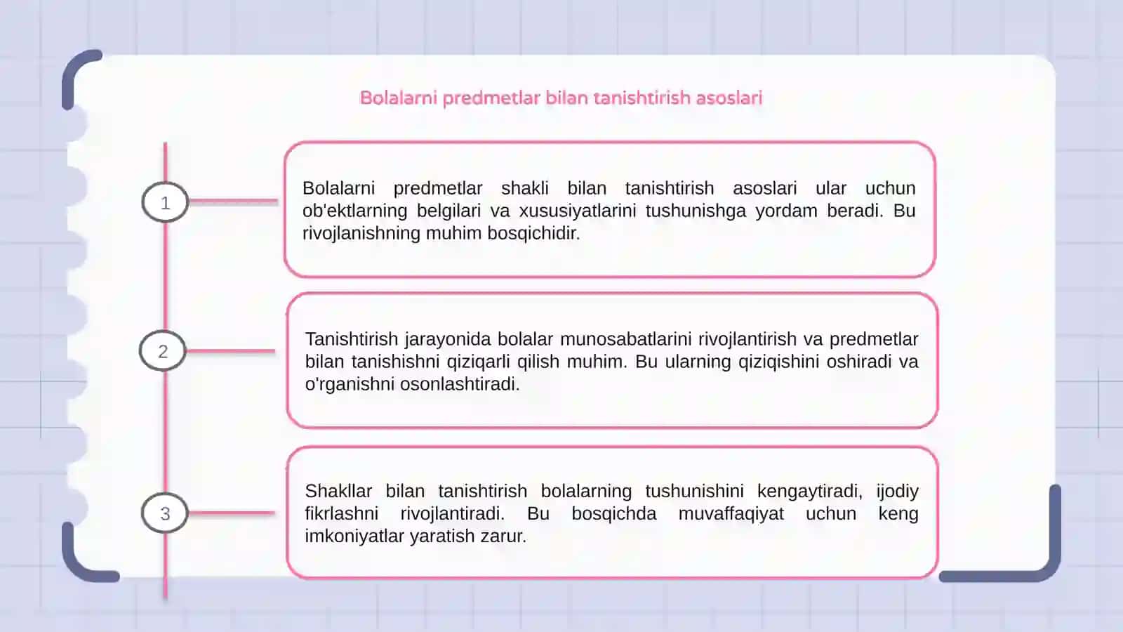 Bolalarni predmetlar shakli bilan tanishtirish vazifalari 3