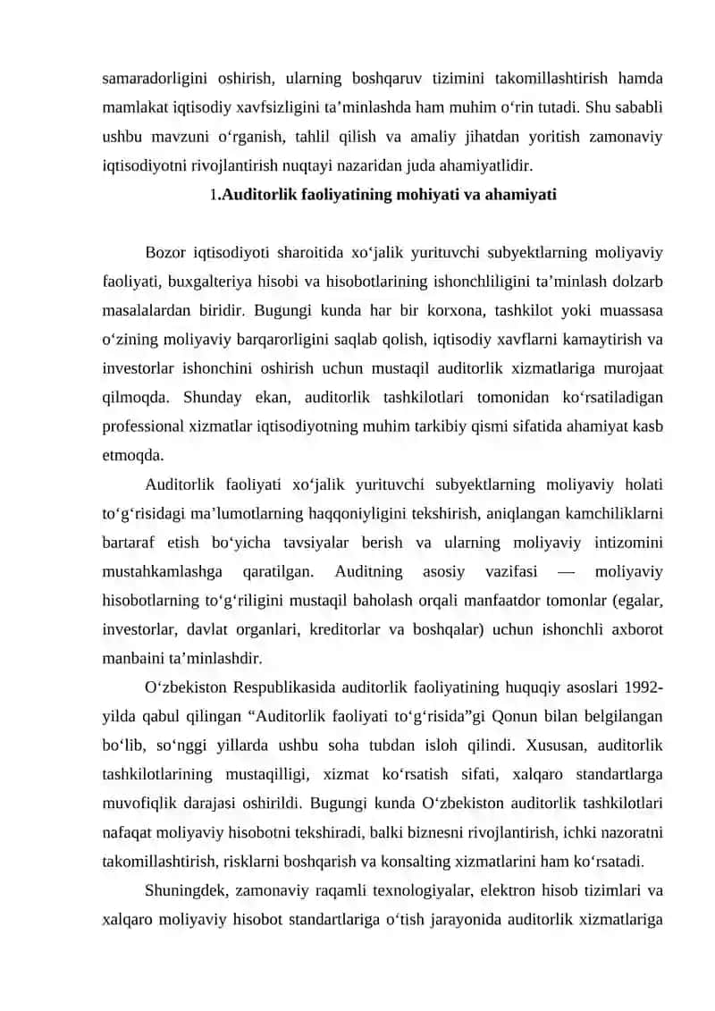Auditorlik tashkilotlarining professional xizmatlari 3