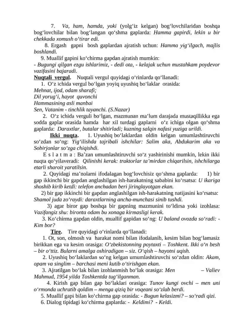 O’zbek-lotin alifbosining imlo qoidalari 3