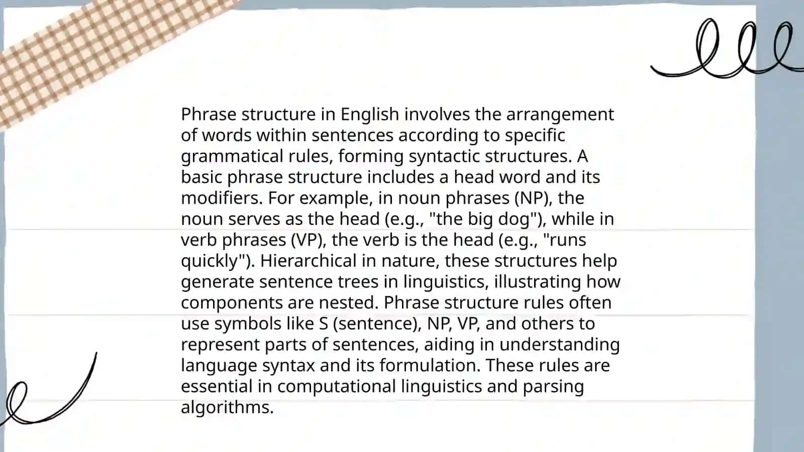 Phrase Structure 3