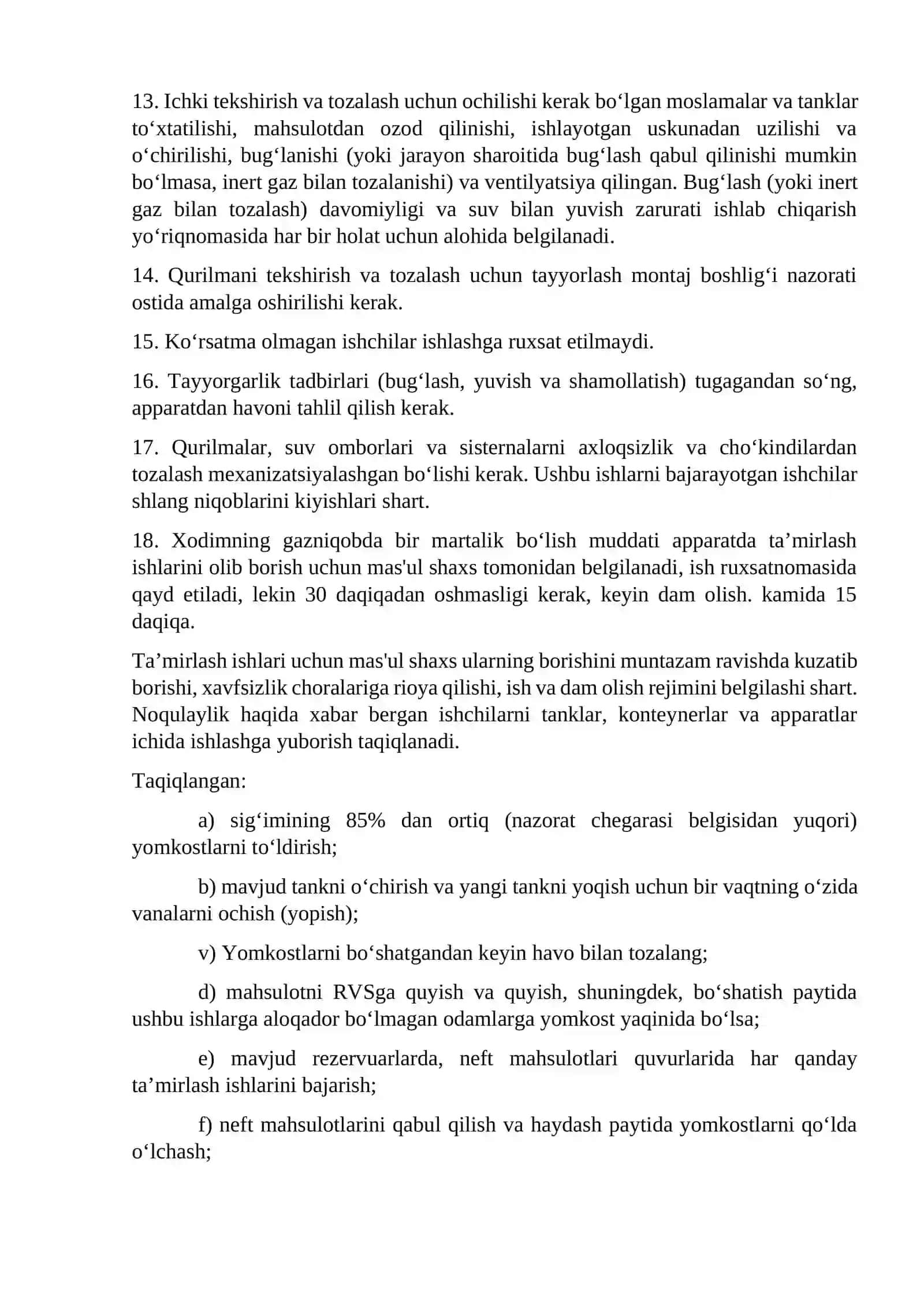 Fabrikalarda Gidravlik Ishlovchi Uskunalarda Xavfsizlik Qoidalari 3