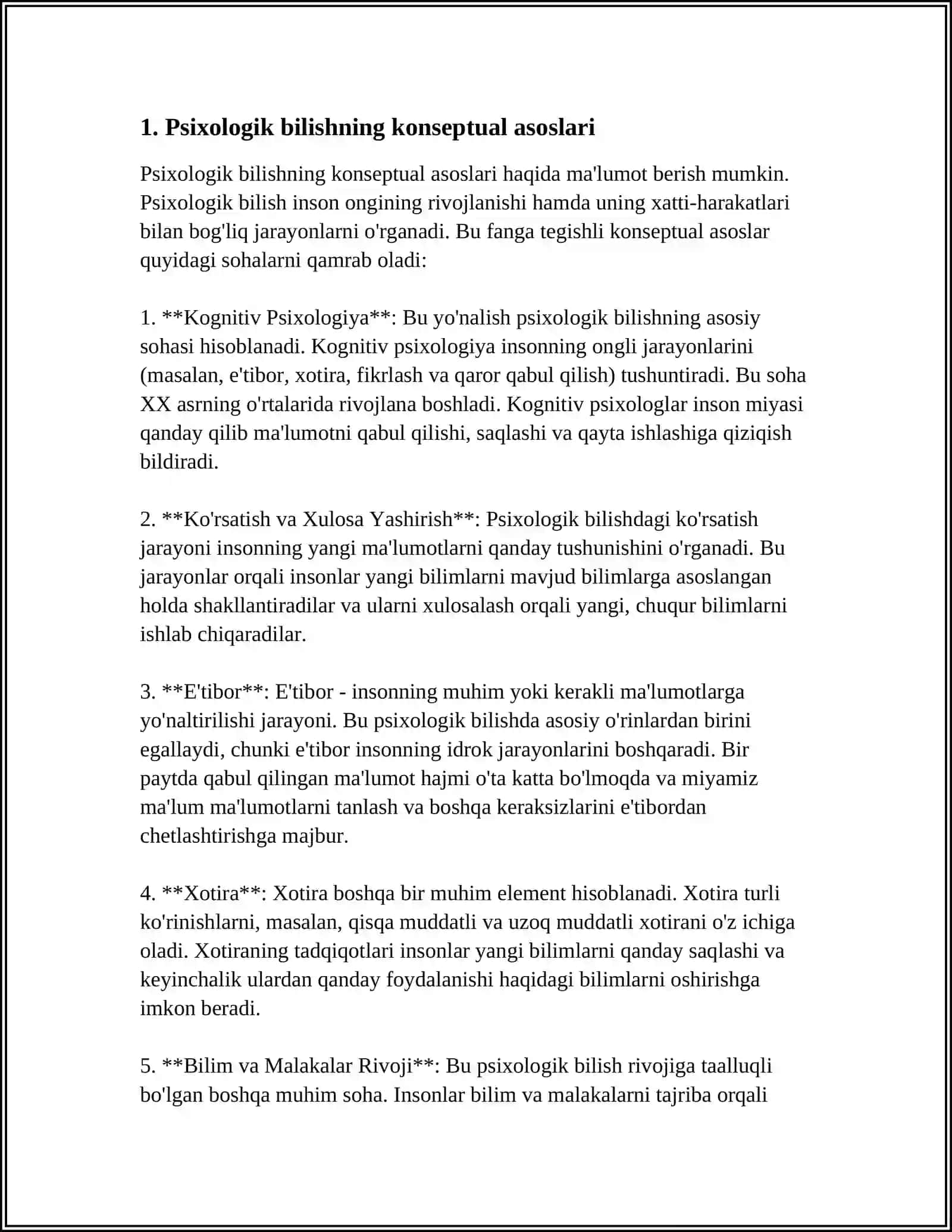 PSIXOLOGIK BILISH FAOLIYAT SIFATIDA 3