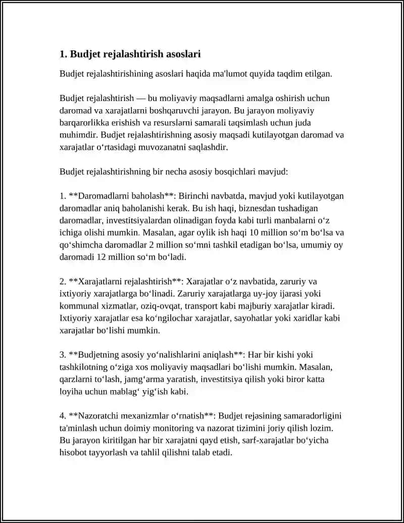 ÕZSHAHSIY BUDJETINI BOSHQARISH 3