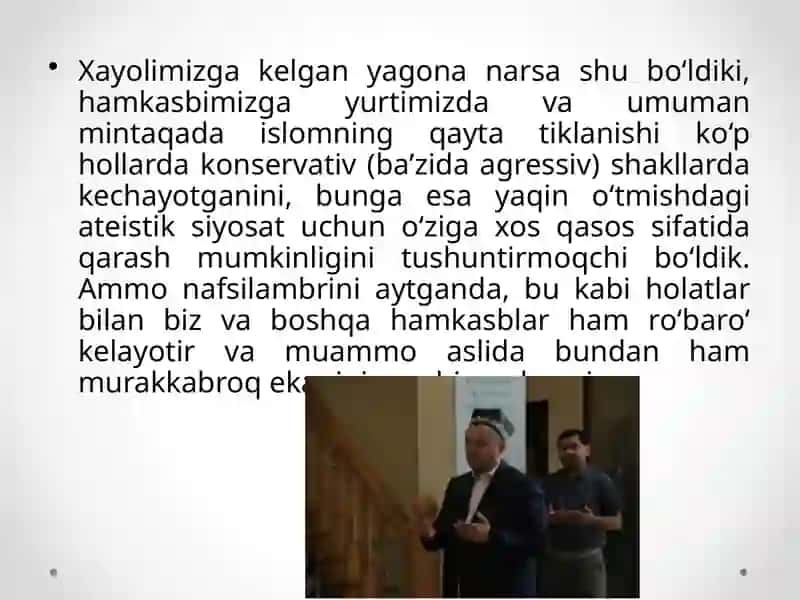 Diniy savodxonlik haqida tushunchalar berish 3