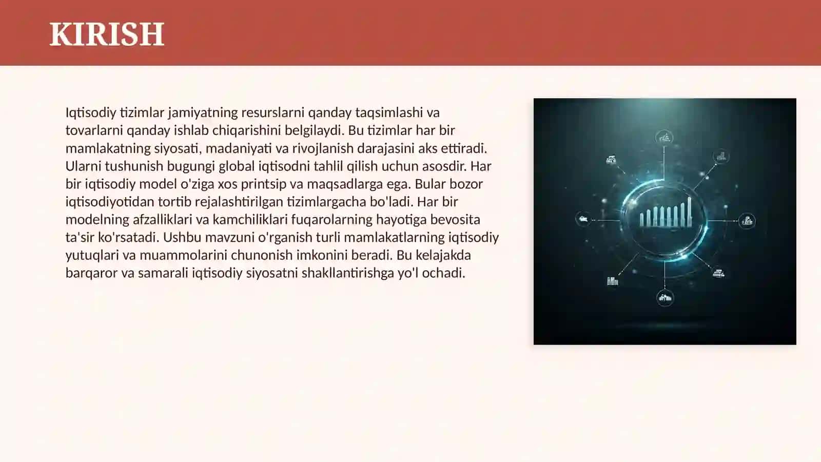 IQTISODIY TIZIMLAR VA ULARNING MODELLARI 3