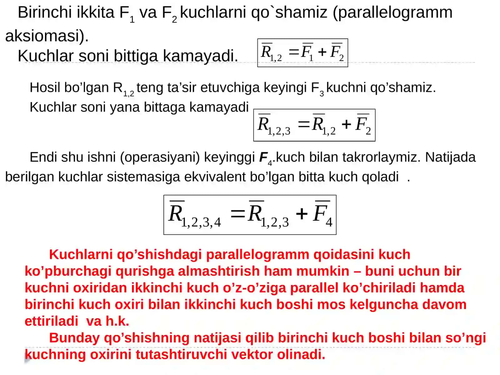 KUCHLAR, KESISHUVCHI KUCHLAR TIZIMI VA JUFT KUCHLAR 3