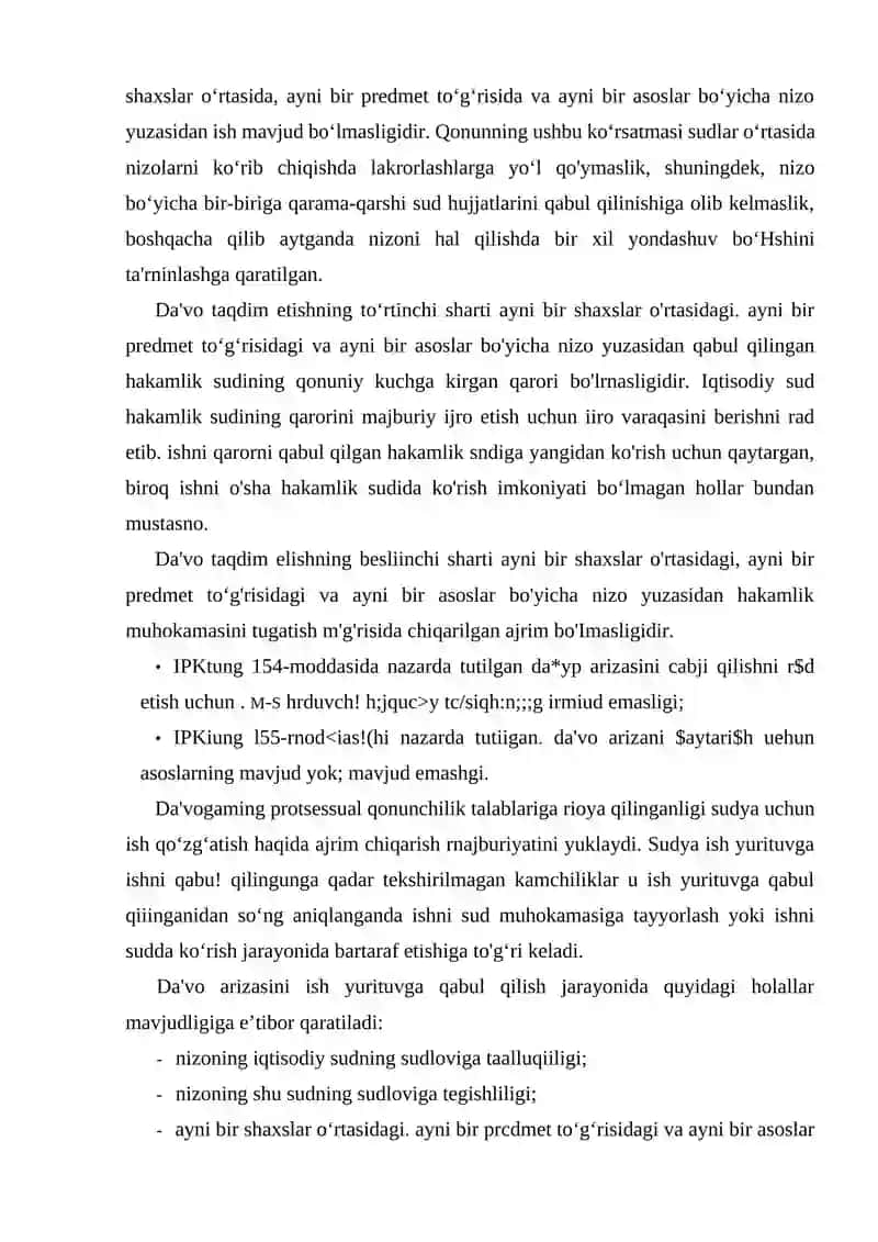 IQTISODIY ISHNI QO‘ZG’ATISH, TAYYORLASH VA SUDDA MUHOKAMA QILISH. BTRTNCHI INSTANSIYA SUDINING QARORLARI 3