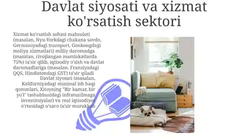 Davlat siyosati va xizmat ko'rsatish sektori 3