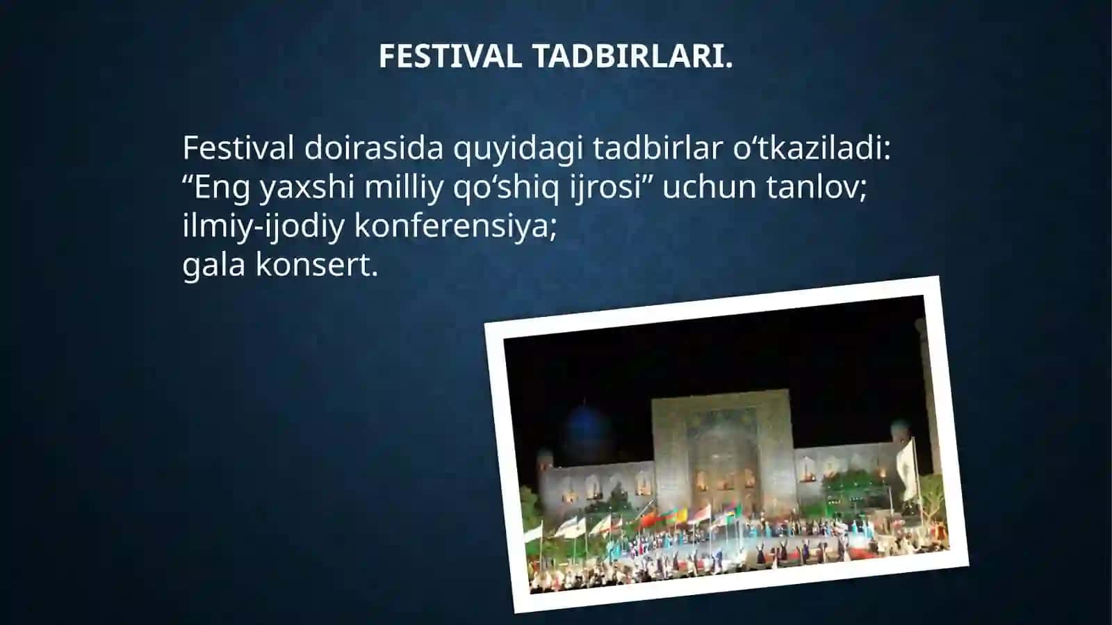 SHARQ TARONALARI XALQARO MUSIQA FESTIVALI 3
