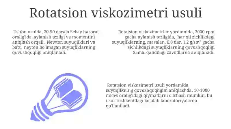 Rotatsion viskozimetri usuli 3