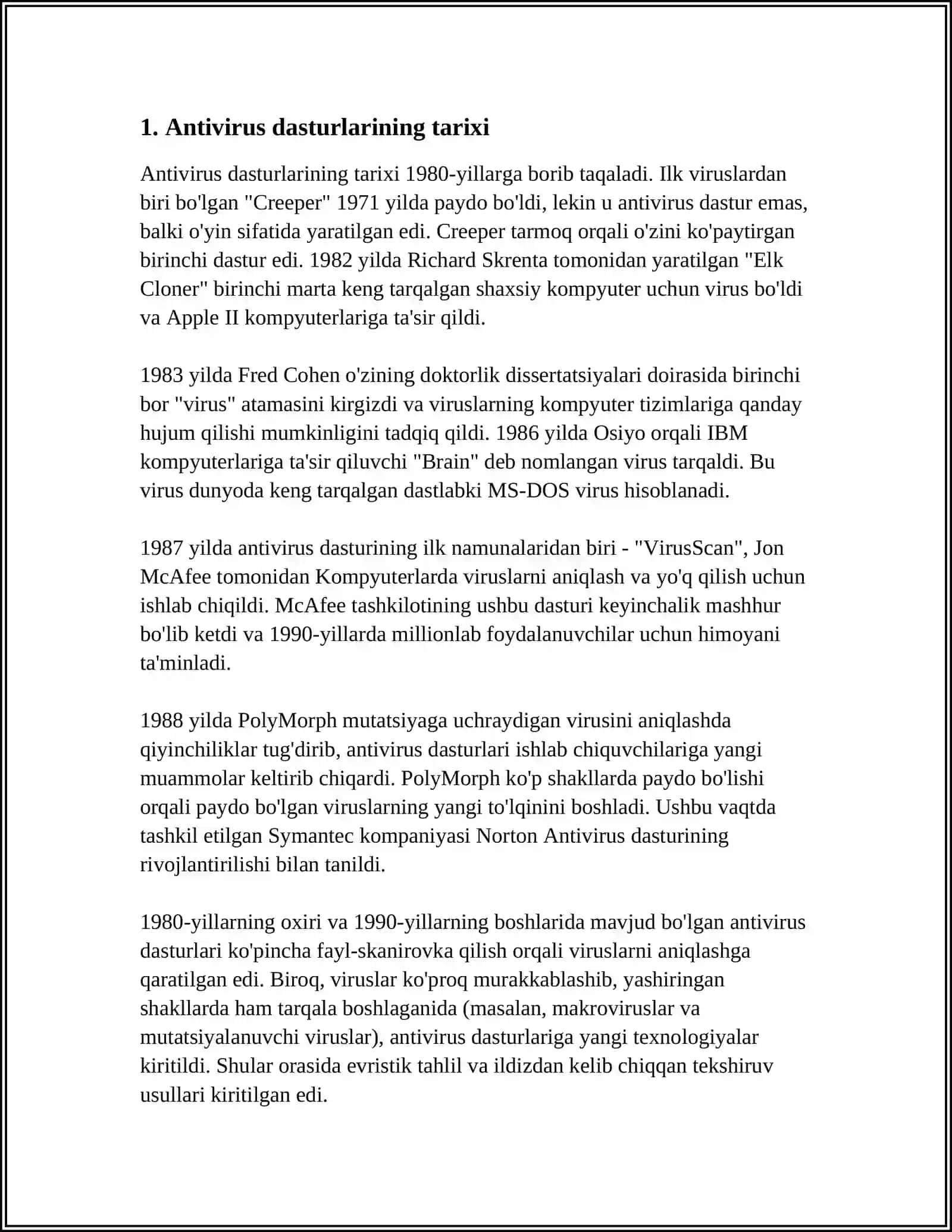 ANTIVIRUS DASTURLARI HAQIDA MAʼLUMOT 3