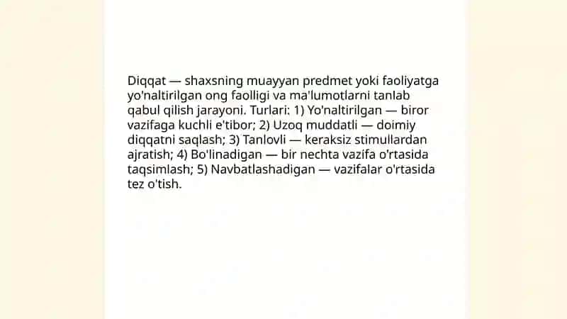 Diqqatni rivojlanishi va buzilishi 3