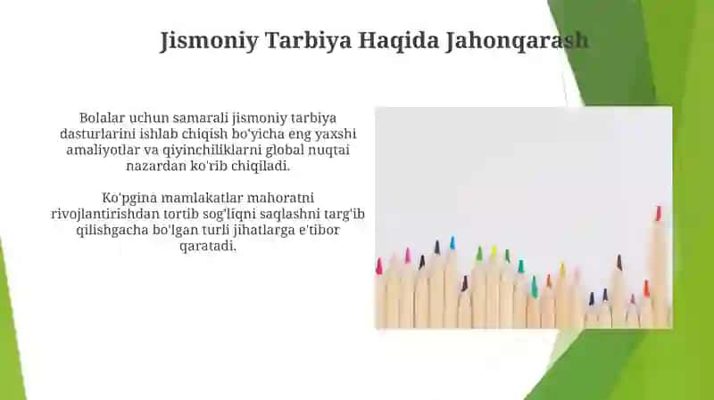 Jismoniy Tarbiya Haqida Jahonqarash 3