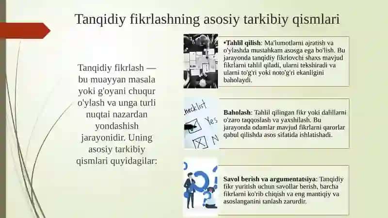 Akademik ko'nikma haqida 13 ta mavzu jamlangan taqdimot 3