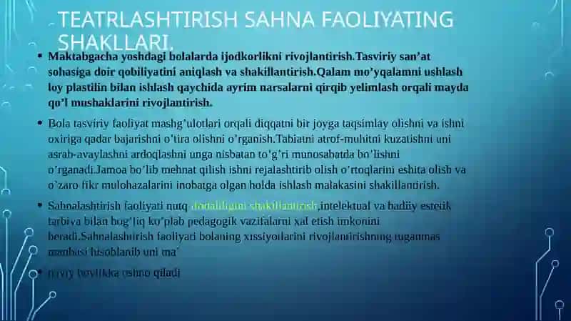 TEATR–SAHNALASHTIRISH FAOLIYATING SHAKLLARI VA TAMOILLARI 3